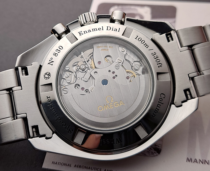 XL Omega Speedmaster Moonwatch Co-Axial Chronograph Enamel Dial Ref. 311.30.44.50.01.001